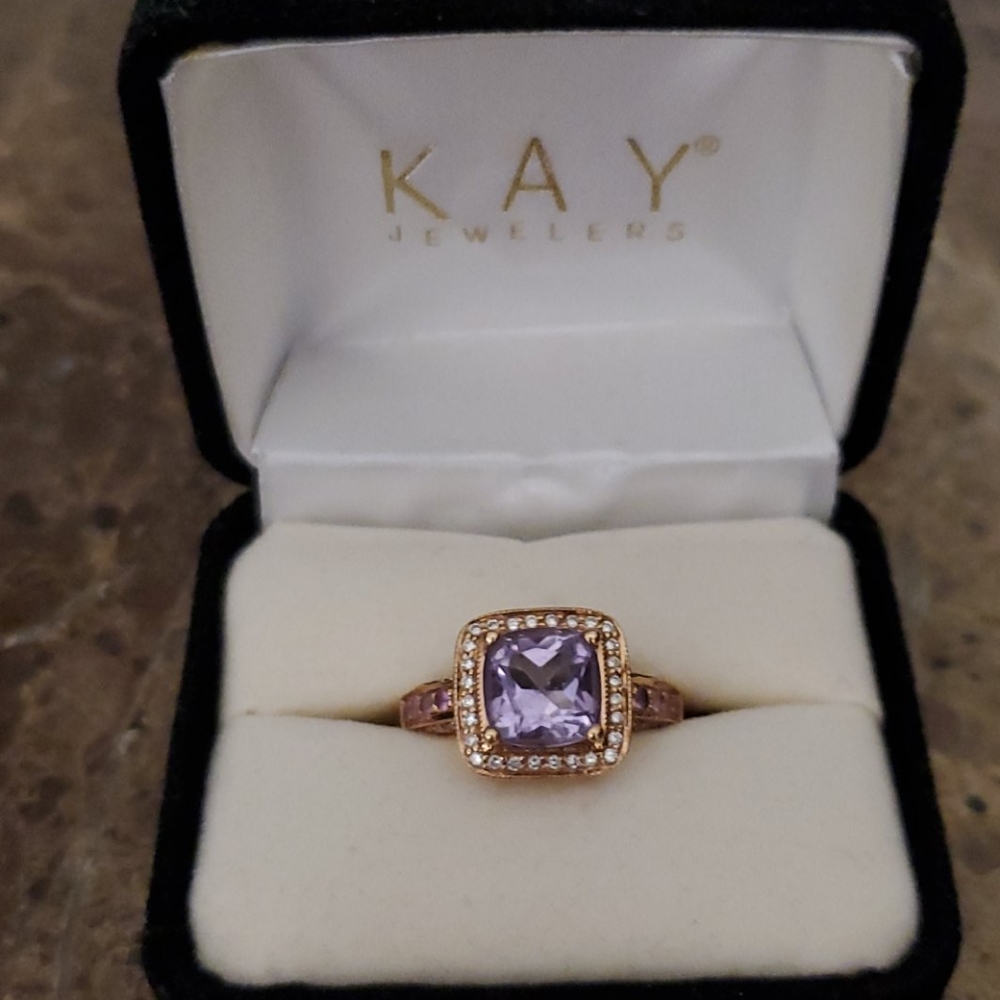 LeVian 14K Pink Sapphires, Diamond, Amethyst